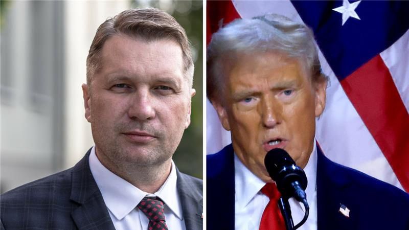 Przemysław Czarnek cieszy się z wygranej Donalda Trumpa