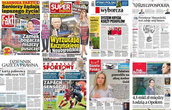 Sprzedaż dzienników w styczniu spadła o 18 proc., „Gazeta Wyborcza”, „Fakt” i „GPC” najbardziej w dół
