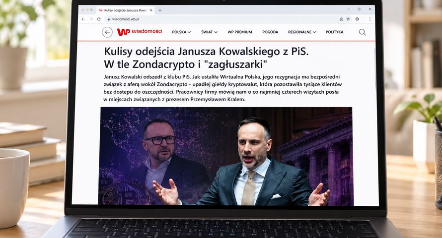 WP usunęła tekst o związkach polityka PiS z Zondacrypto