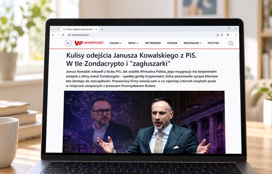 WP usunęła tekst o związkach polityka PiS z Zondacrypto