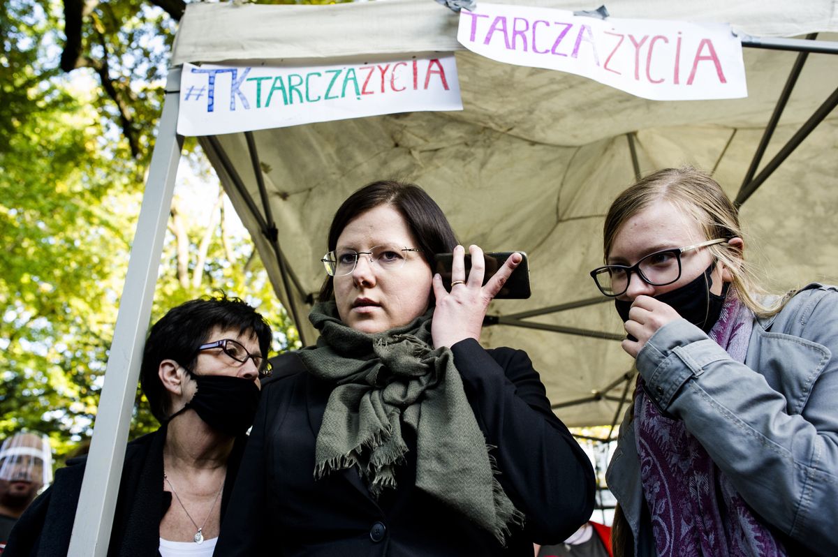 Akcja Strajku Kobiet. Kaja Godek składa zawiadomienie na policję