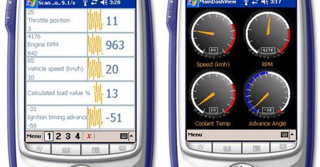 Osiągi silnika zmierzone przez telefon
