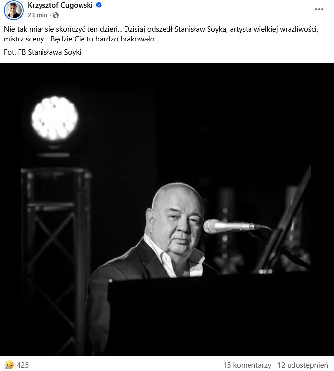 Wpis Krzysztofa Cugowskiego.