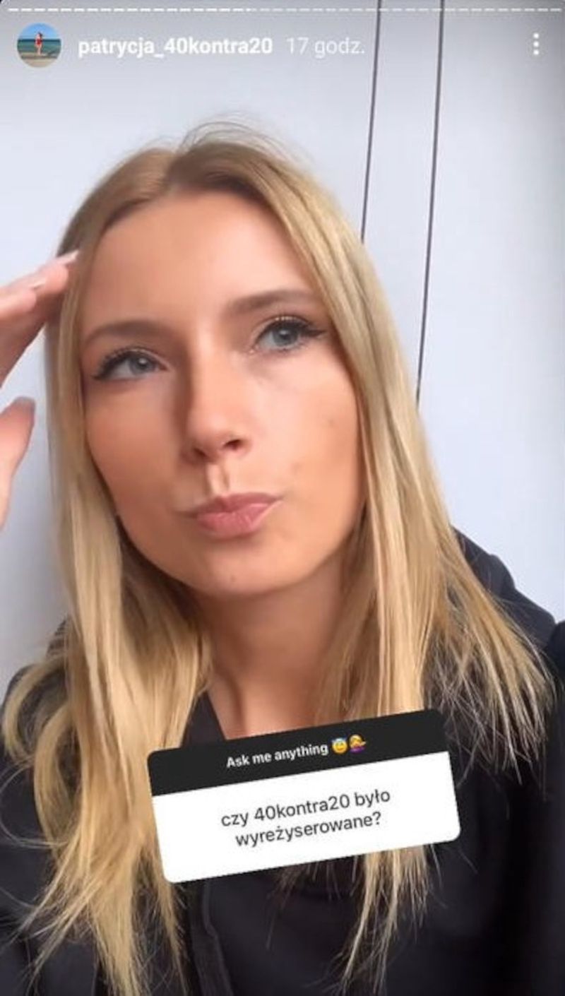 "40 kontra 20". Patrycja odpowiada na pytanie o to, czy program jest ustawką 