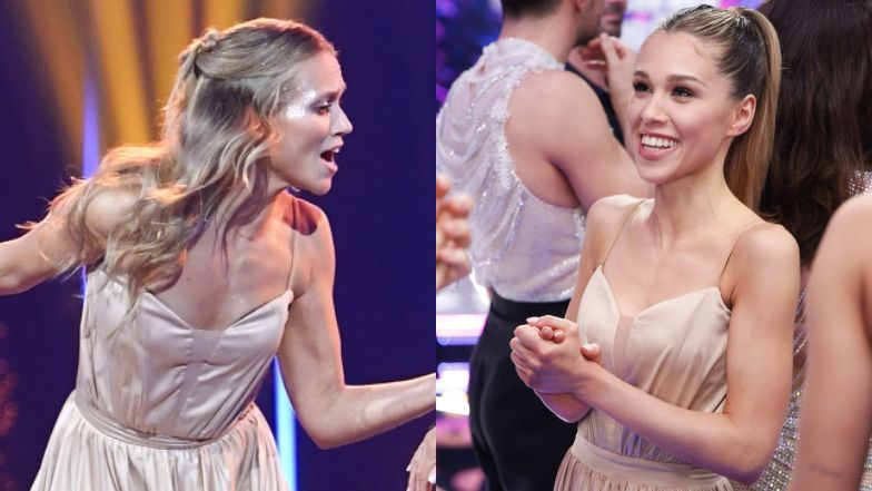 Agnieszka Kaczorowska w sukience po Marii Jeleniewskiej