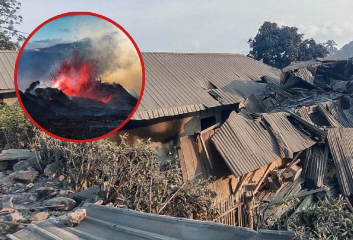 The effects of the volcano eruption in Indonesia