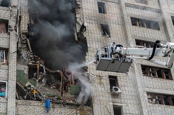 Nocny atak na Ukrainę. Zełenski: Rosja użyła rakiet z Korei Północnej
