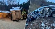 Kiełpin: Czołówka na DK22. Kierowca Toyoty zmarł w szpitalu
