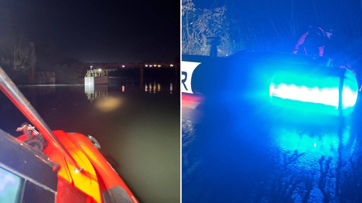 Akcja na środku Odry we Wrocławiu.