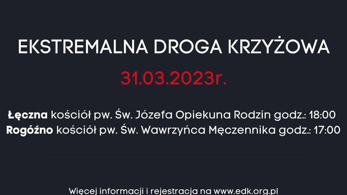 Ekstremalna Droga Krzyżowa 2023 w Łęcznej