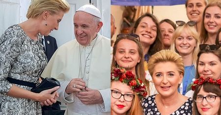 37. Światowe Dni Młodzieży w Panamie: Agata Duda zadaje szyku na spotkaniu z pielgrzymami