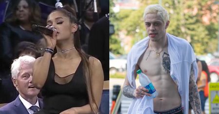 Pete Davidson "czuł się DUMNY", gdy Bill Clinton taksował wzrokiem Arianę Grande na pogrzebie Arethy Franklin