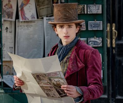 Timothée Chalamet jako uwielbiany na całym świecie Willy Wonka