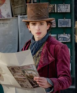 Timothée Chalamet jako uwielbiany na całym świecie Willy Wonka