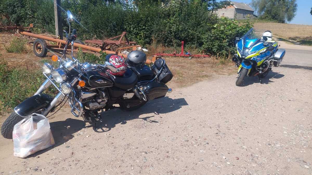 Jechał motocyklem bez uprawnień, został zatrzymany przez sierpeckich policjantów!