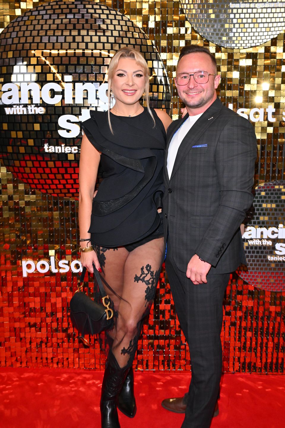 Magdalena Narożna na ściance "Tańca z Gwiazdami"