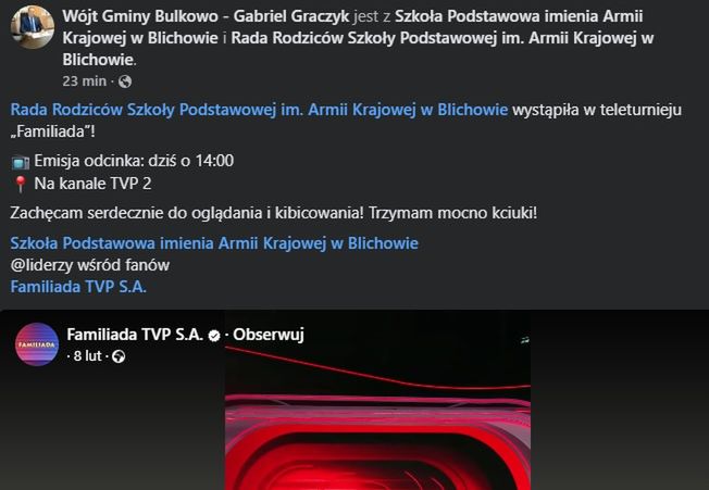 Zaproszenie do oglądania programu