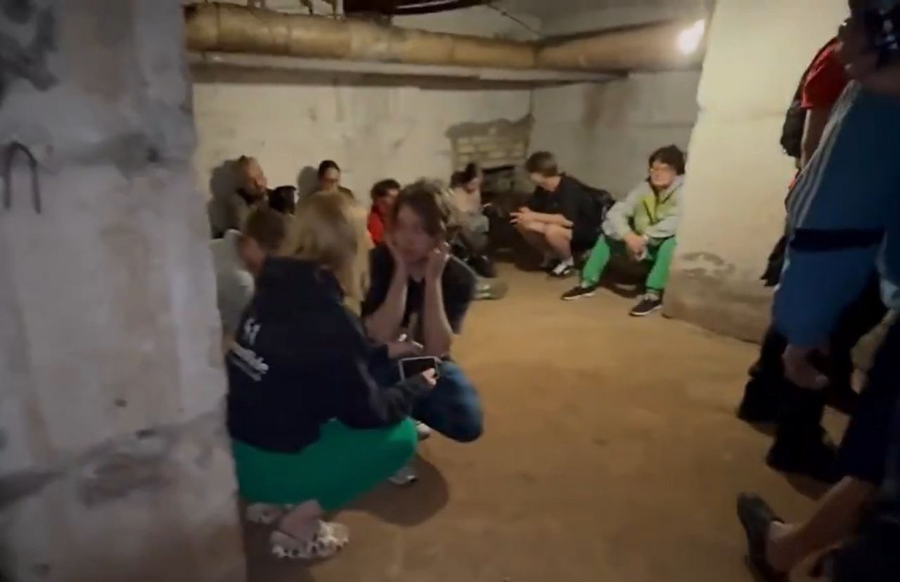 Nagranie z ukraińskiego schronu. Nad głową latały pociski