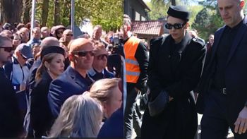 Doda pojawiła się na pogrzebie Łukasza Litewki (WIDEO)