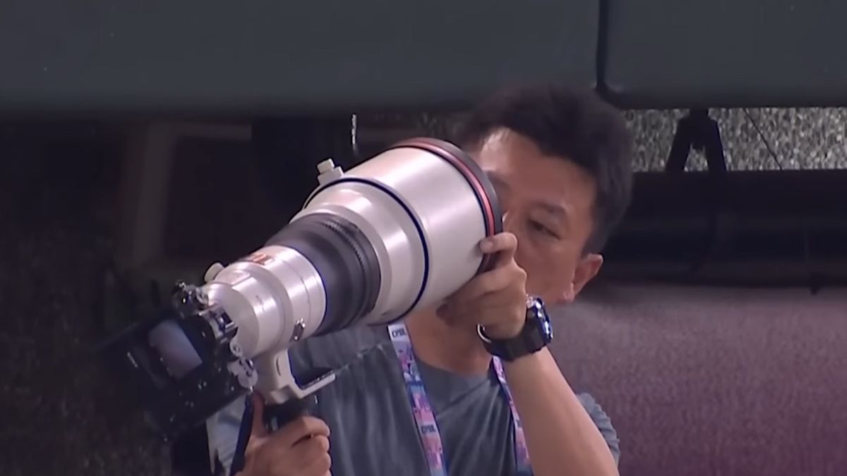 Fotoreporter był zaskoczony sytuacją.