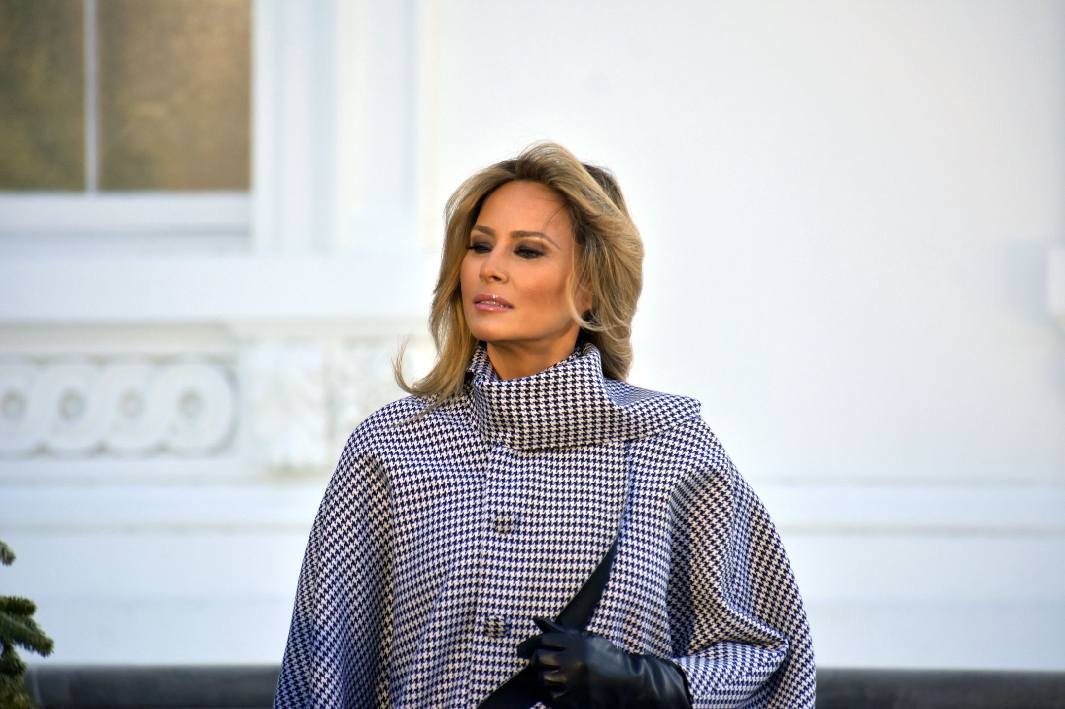 Melania Trump chwali się dorodnym drzewkiem i nową fryzurą. Piękna?