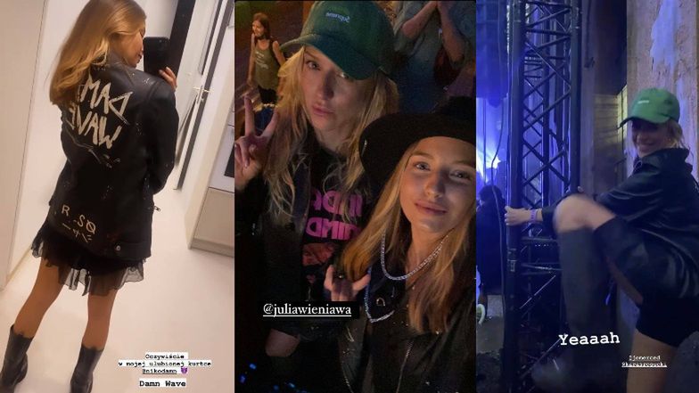 Julia Wieniawa i Jessica Mercedes na koncercie