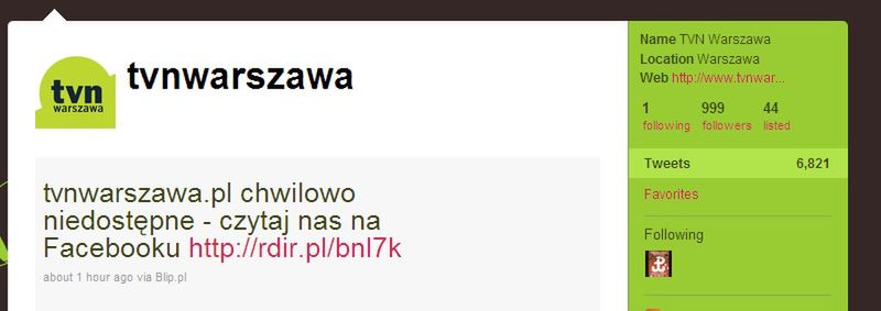 Zalało serwery, więc TVN nadaje na Facebooku 1