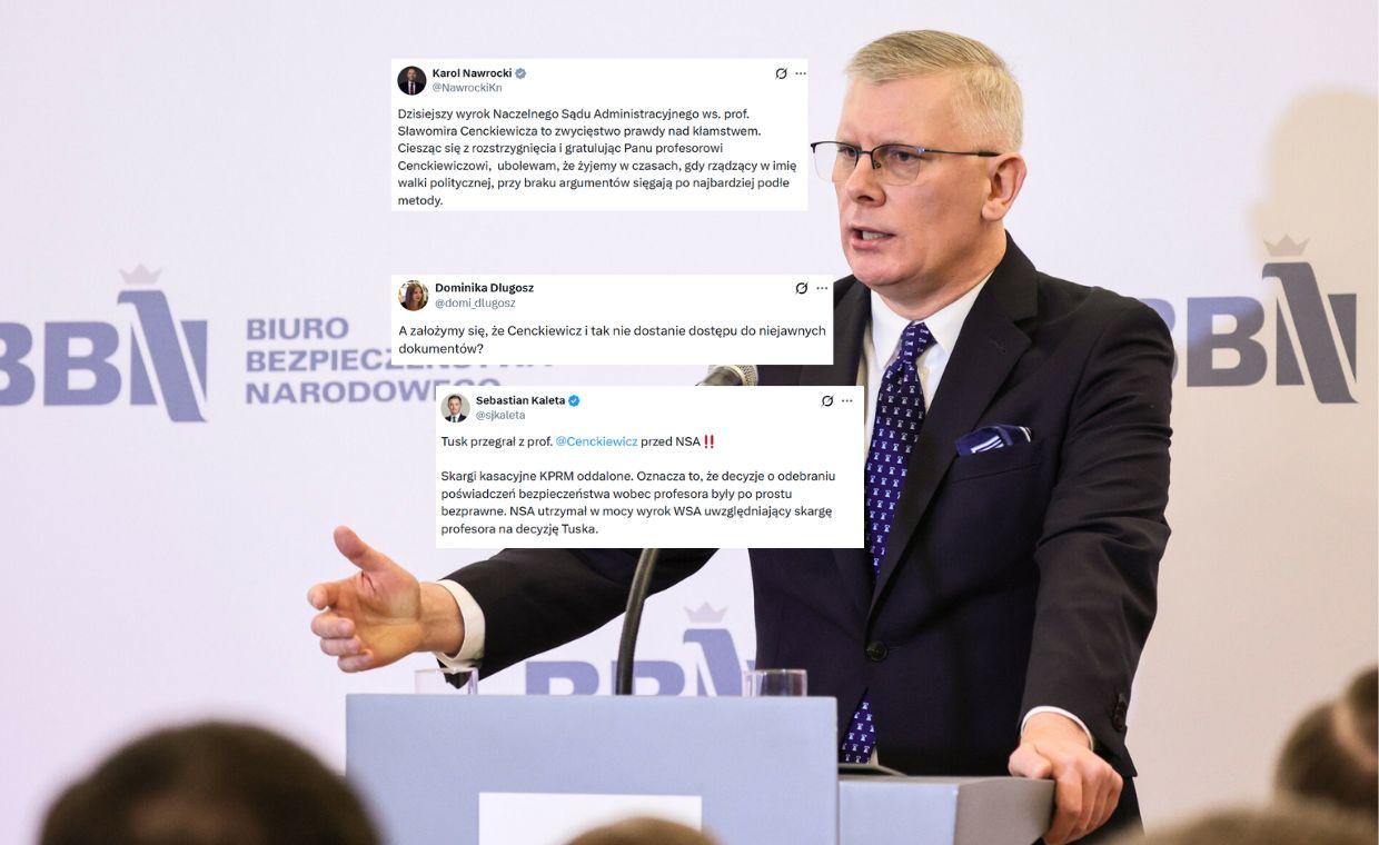 "Porażka i kompromitacja". Komentarze po wyroku ws. Cenckiewicza