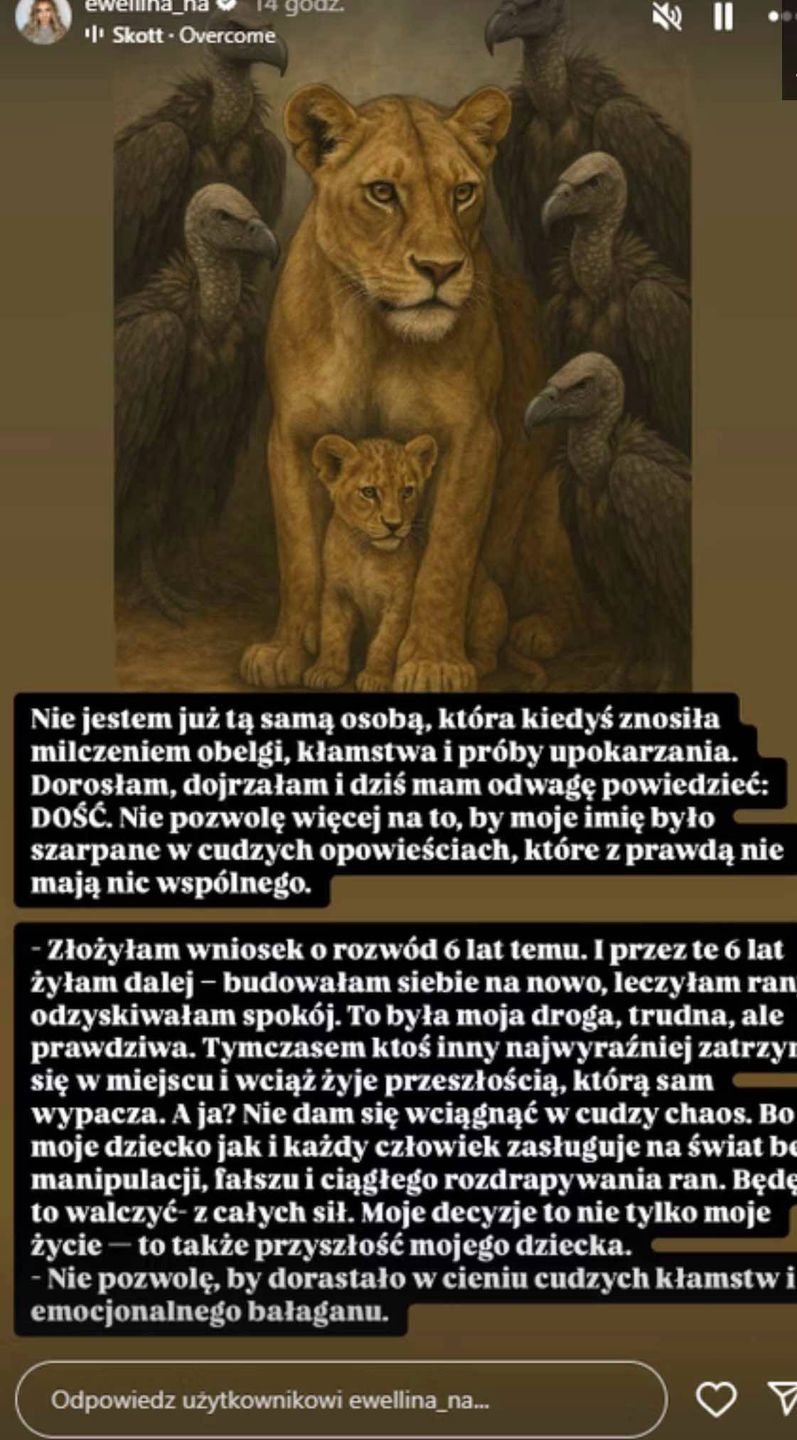 Oświadczenie Eweliny Martyniuk 