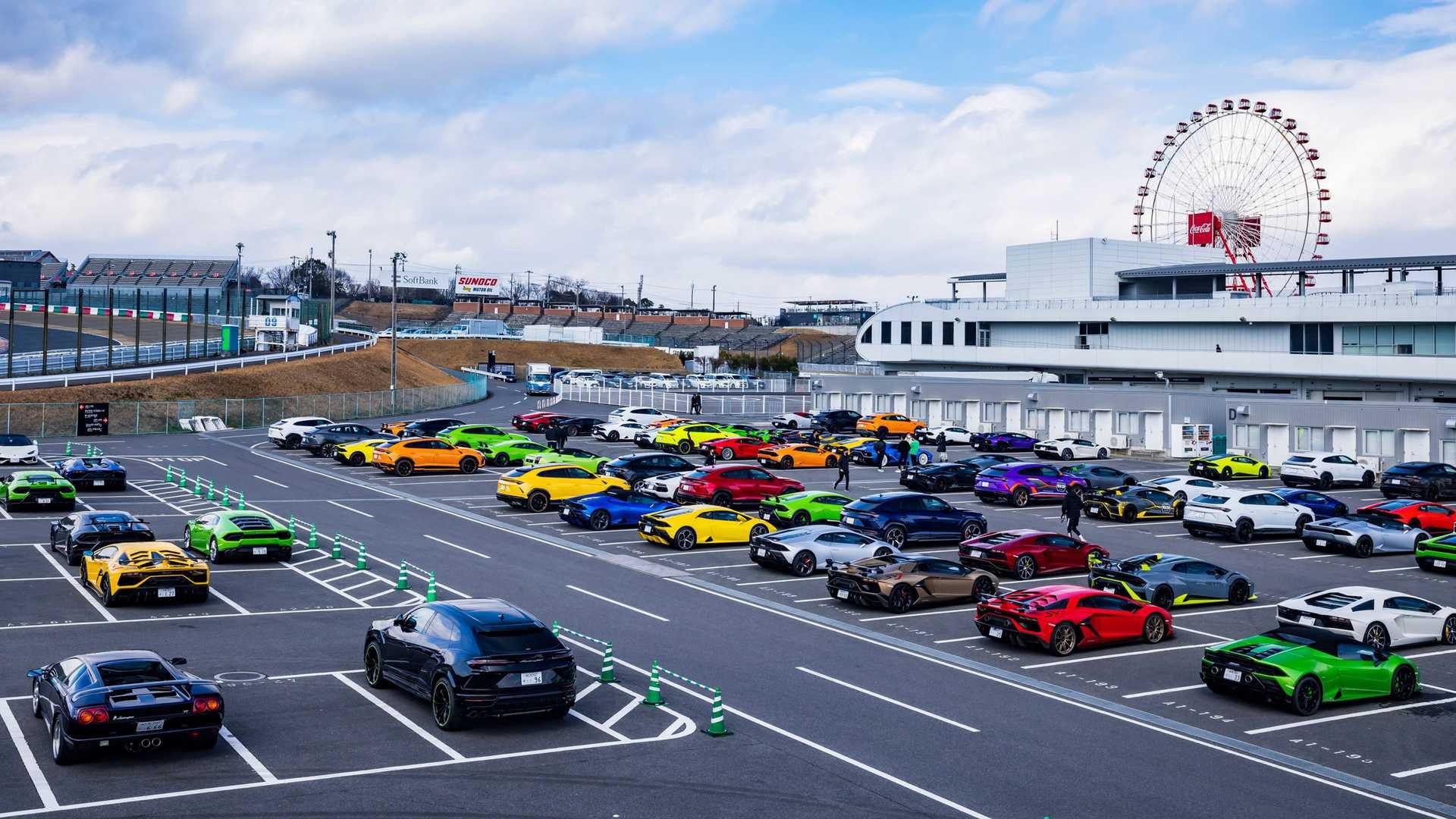Największa parada lamborghini