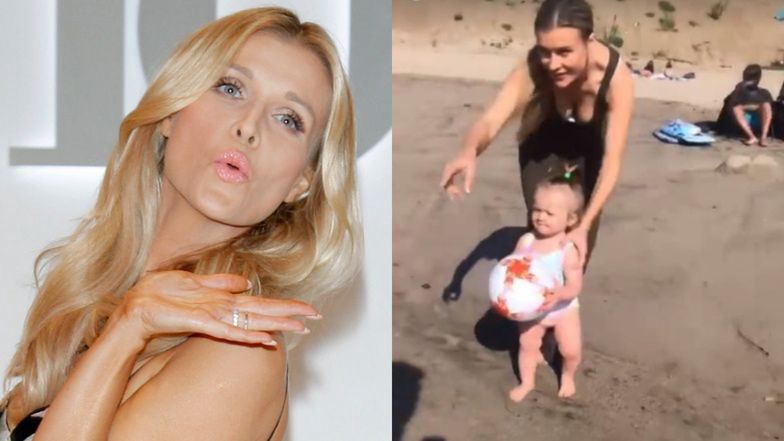 Joanna Krupa ekscytuje się plażowaniem z "księżniczką" Ashą-Leigh: "LATO W STYCZNIU" (FOTO)