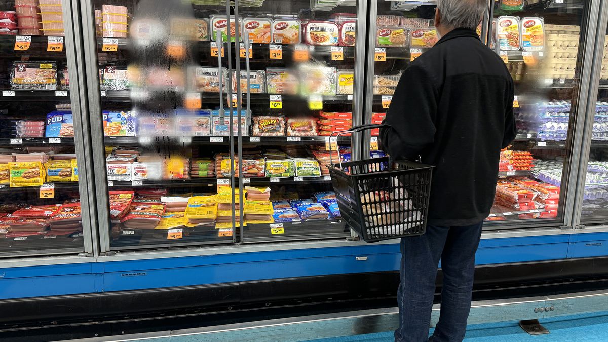 SAN RAFAEL, CALIFORNIA - MARCH 12: A customer shops for food at a grocery store on March 12, 2024 in San Rafael, California. According to a report by the Bureau of Labor and Statistics, inflation rose by 3.2 percent for the 12 months ended in February, up slightly from January’s annual reading of 3.1 percent. (Photo by Justin Sullivan/Getty Images)