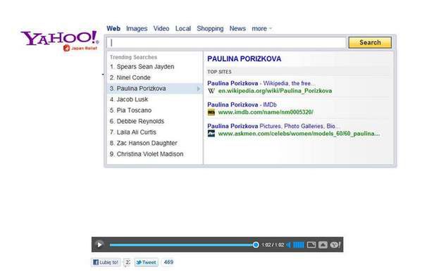 Search Direct - podpowiedzi po kliknięciu w pole formularza