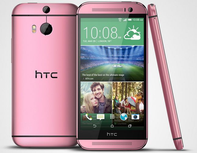 Różowy HTC One (M8) dla sklepu Carphone Warehouse