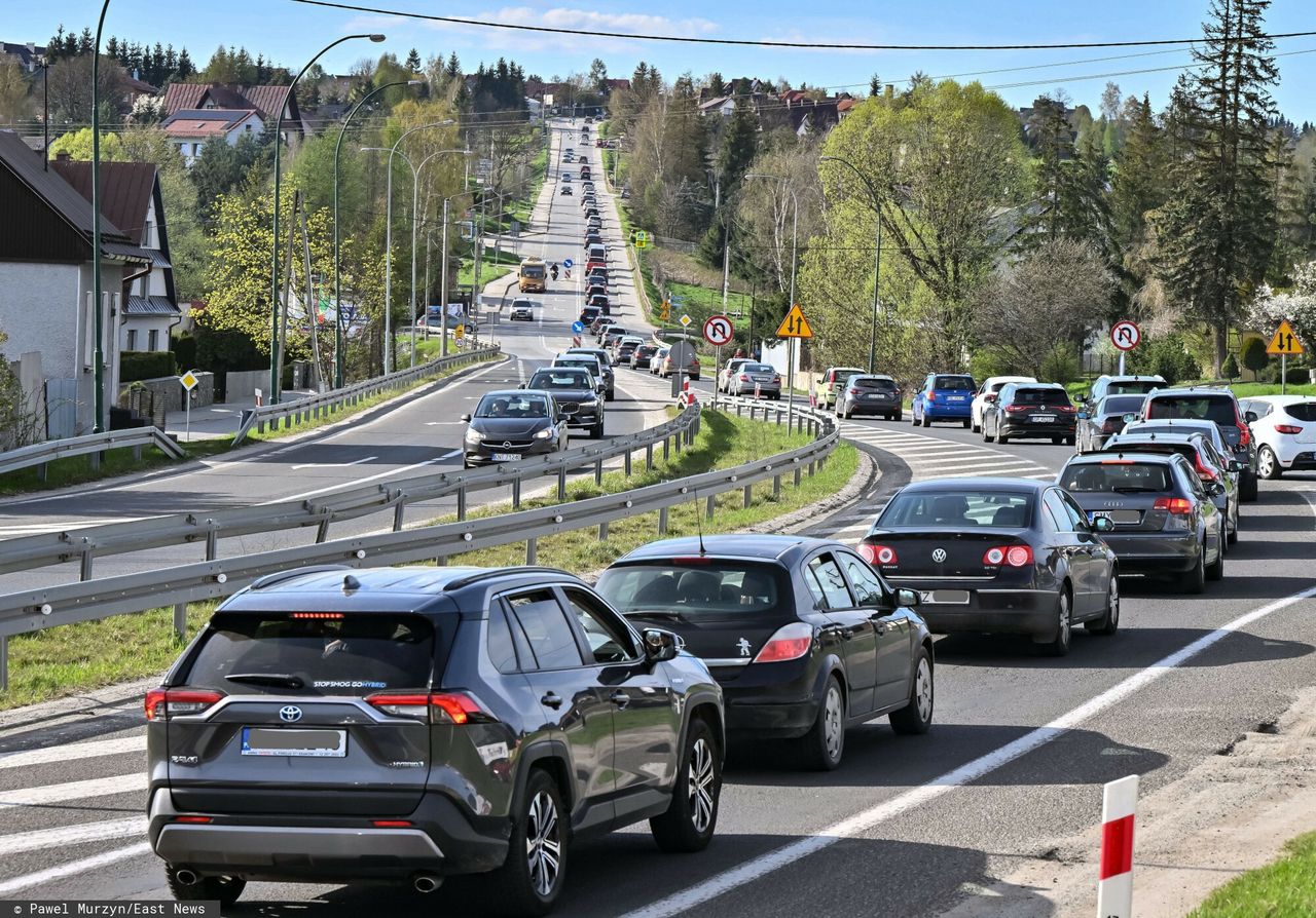 Trudne powroty z majówki. Zakopianka już zakorkowana