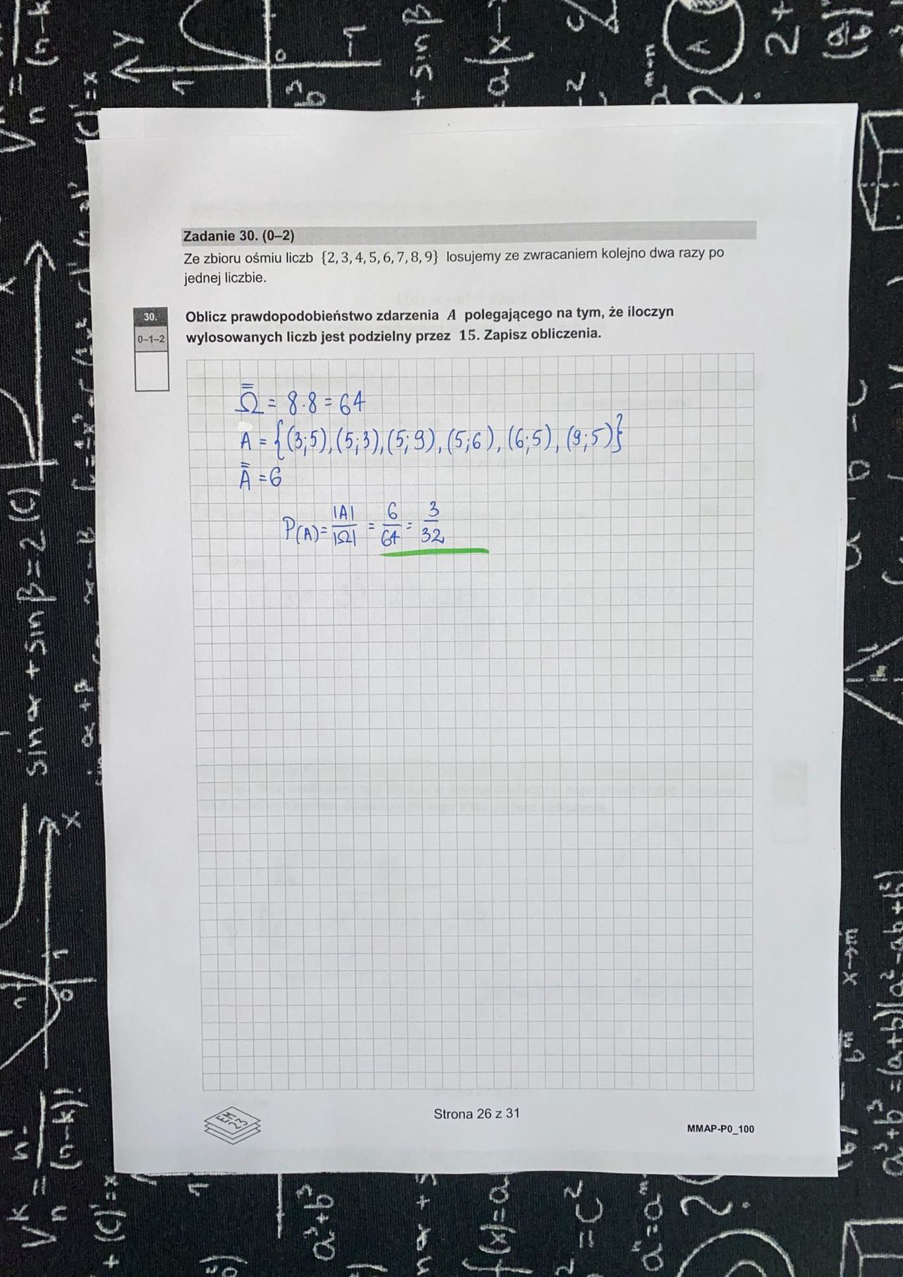 Odpowiedzi matematyka. Matura