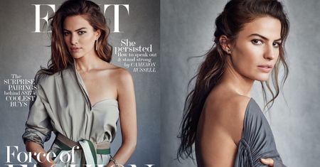 Sobowtórka Evy Mendes pozuje dla "The Edit"