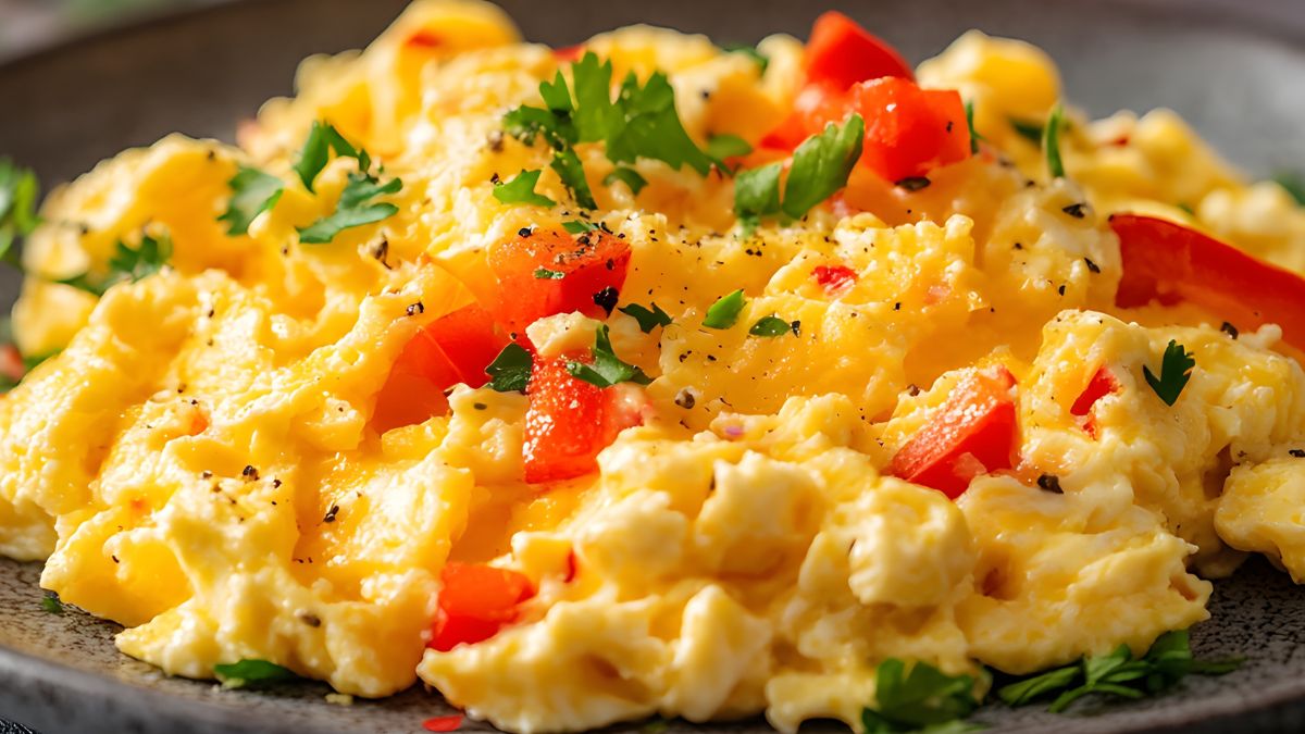 Jajecznica z papryką to dobre rozwiązanie na jesienne śniadania