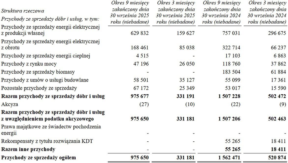 Wyniki finansowe grupy ZE PAk