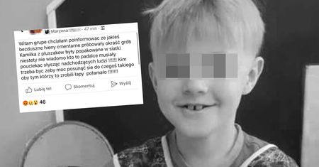 Ludzi zmroziło. Wiemy, co się stało na grobie Kamilka. Komentarz cmentarza