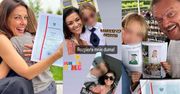 Celebryci świętują koniec roku szkolnego i CHWALĄ SIĘ ŚWIADECTWAMI dzieci: Katarzyna Cichopek, Edyta i Cezary Pazurowie (ZDJĘCIA)