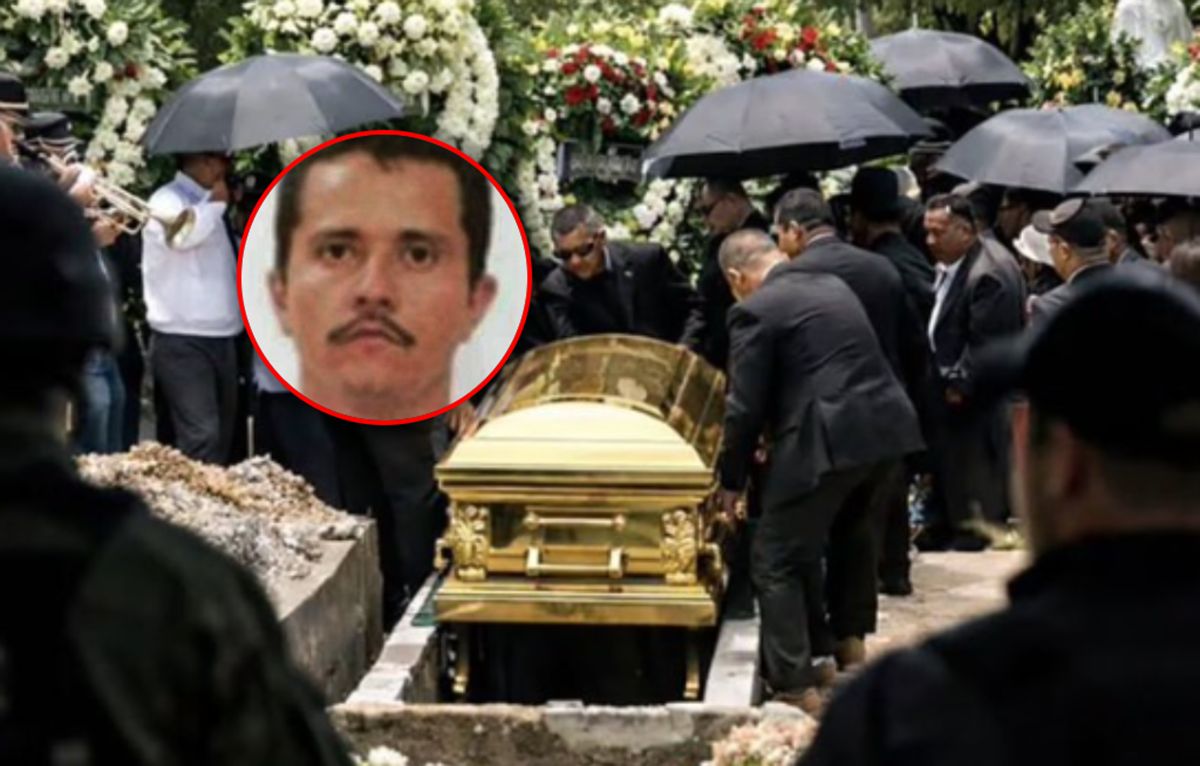 Złota trumna i muzyka pochwalna. Tak wyglądał pogrzeb "El Mencho"