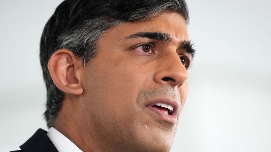 LONDON, ENGLAND - MAY 13: Prime Minister Rishi Sunak delivers a speech on national security at the Policy Exchange on May 13, 2024 in London, England. The Prime Minister says the next few years will be some of the most daunting and transformational the country has known. He also talks about harnessing AI technologies to keep Britain's economy growing. (Photo by Carl Court/Getty Images)