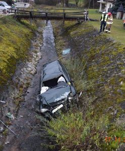 Pijany kierowca wjechał do potoku. Tragiczny finał