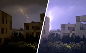 Front burzowy nad Polską. Superkomórka burzowa nad Warszawą. Nagranie