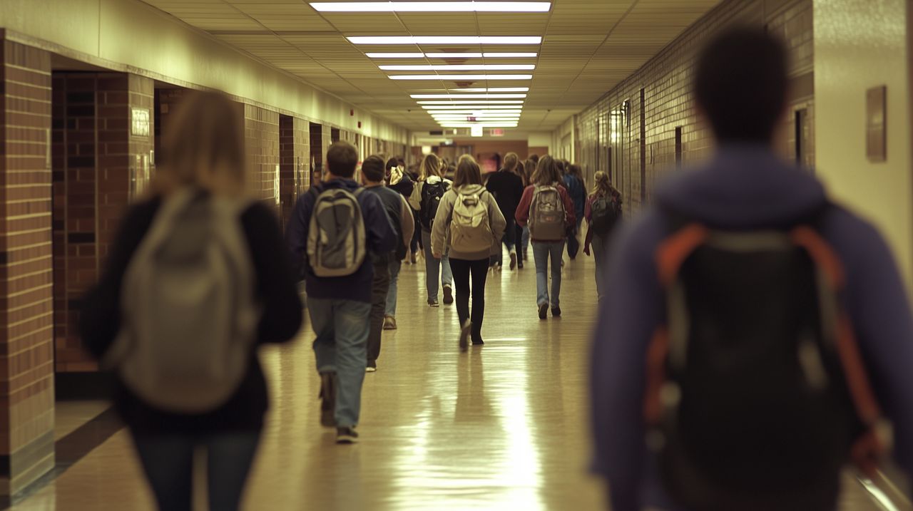 Łodź: Spotkanie przed gmachem liceum w sprawie edukacji zdrowotnej