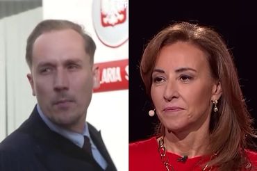 Konrad Berkowicz i Dorota Wysocka-Schnepf, fot. kadry z TVP Info