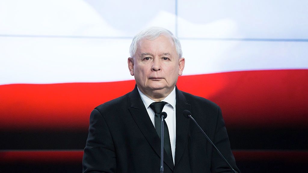 Polska chce odzyskać powojenne ziemie od Czech. Na zdjęciu prezes PiS Jarosław Kaczyński