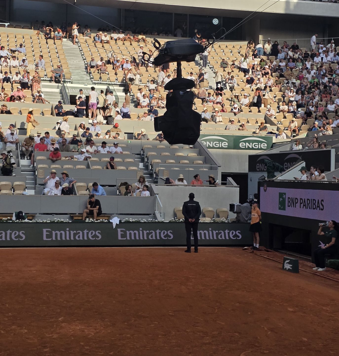 Kamera na korcie Roland Garros