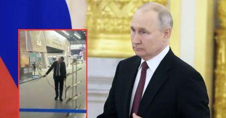 Szykowali się na przyjazd Putina. Nagranie w sieci